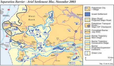  Maps Map Data Settlements Ariel Barrier Nov2003