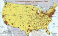 American fatalities in Iraq geographic map American fatalities in Iraq geographic map